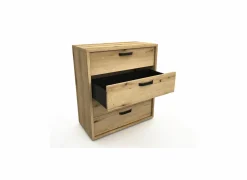 Commode|Commodes|Commode Kato 90x45x101cm - melamine - etna eik