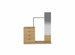 Commode Magic 145x40x165cm - melamine - naturel- Commode|Spiegels