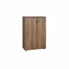 Draaideurkasten|Commode|Commode Meradi 72x34x109cm - melamine - oslo walnut