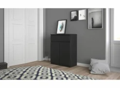 Commode|Commode|Commode Naia 80x40x101m - melamine - mat zwart
