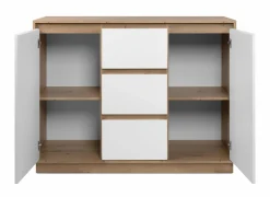 Commode Phoenix 117cm - decor - artisanale eik & wit- Commode|Commode