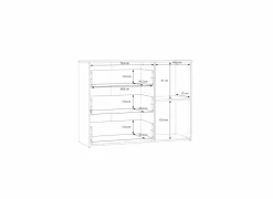 Commode Waikato 120x41x91cm - decor - mauvella eik & zand- Commode|Commode
