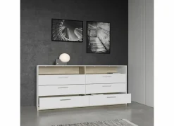 Commode Watson 163x41x103cm - decor - kronberg eik & wit- Commode|Commode