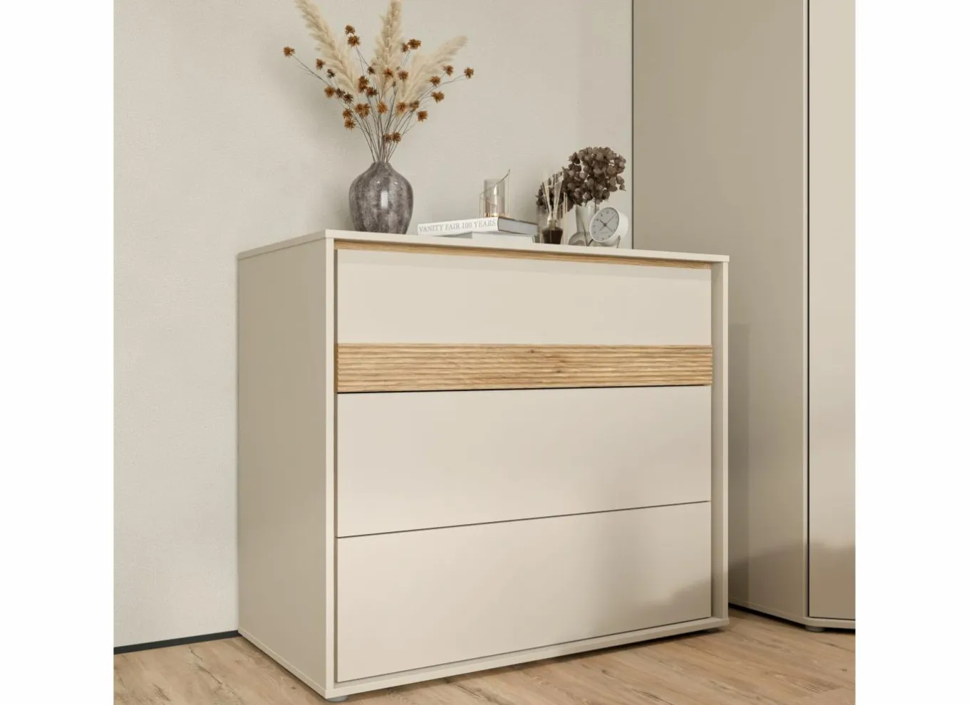 Commode|Commode|Commode Wexlin 96x50x84cm - decor - sand & mauvella oak