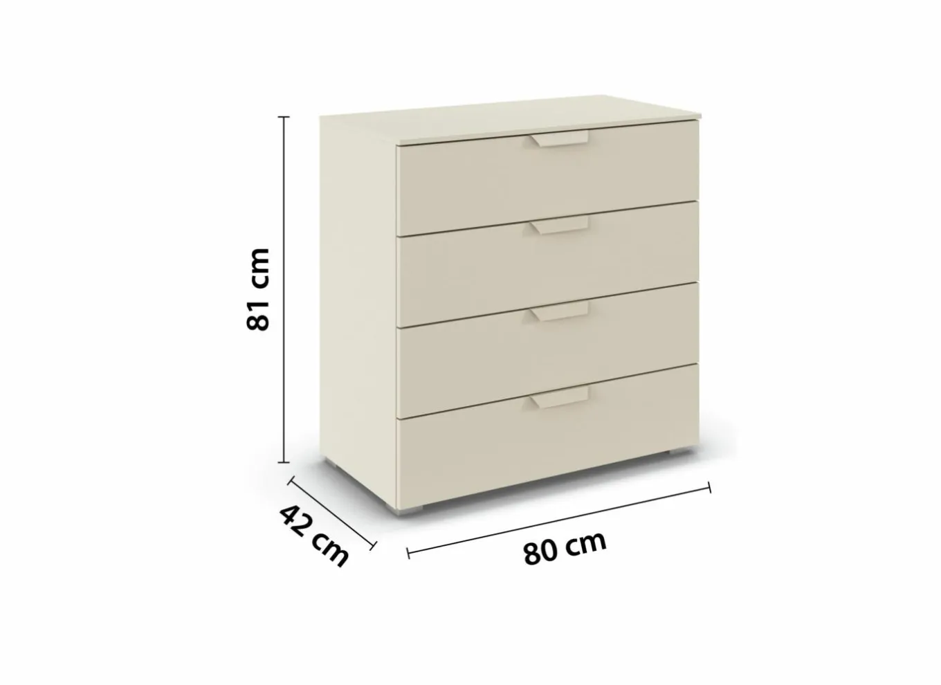 Commode|Commode|Commode 80x42x81cm - decor - champagne