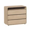 Commode 97x45x86cm - melamine - brushed sand oak nature- Commode|Commode