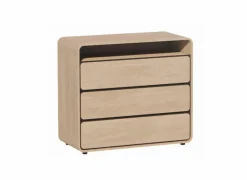 Commode 97x45x86cm - melamine - brushed sand oak nature- Commode|Commode