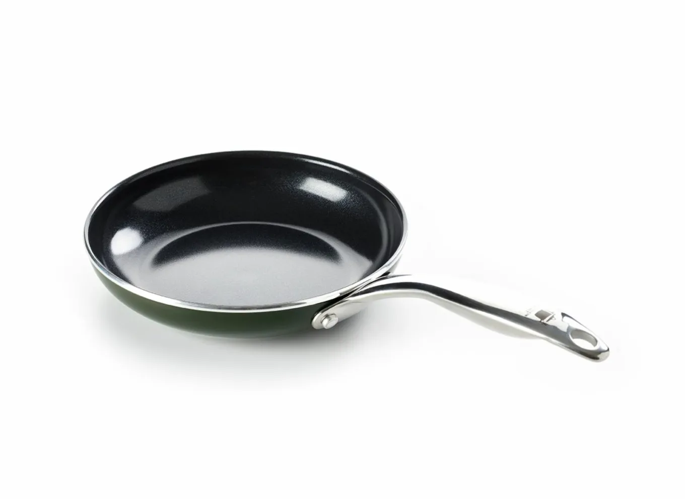 GreenPan Braadpannen|Dagelijkse Kost braadpan Ø20cm - aluminium - olijfgroen