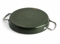 GreenPan Dagelijkse Kost grillpan Ø28cm - aluminium - olijfgroen- Grillpannen