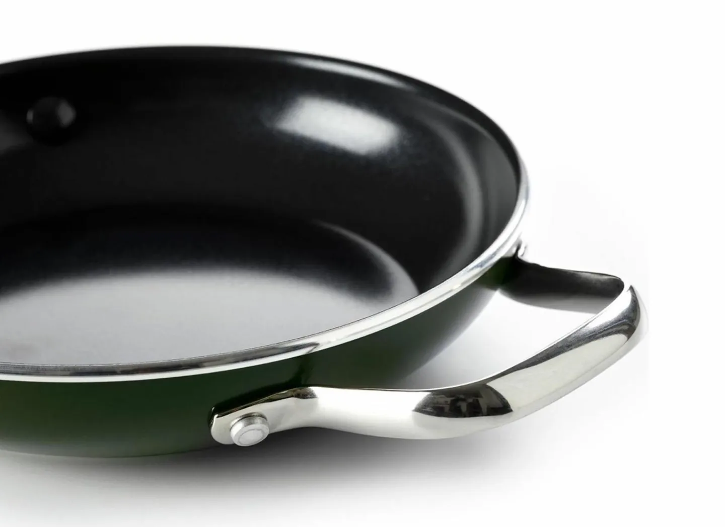GreenPan Dagelijkse Kost sahan Ø24cm - aluminium - olijfgroen- Braadpannen
