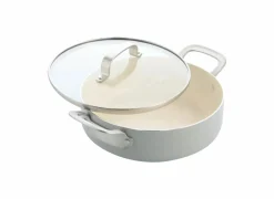 Dagelijkse Kost stoofpan Ø24cm - aluminium - beige & grijs- Braadpannen|Stoofpotten