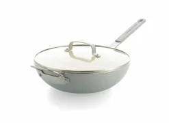 Dagelijkse Kost wokpan Ø28cm - aluminium - beige & grijs- Wokpannen