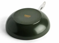 GreenPan Dagelijkse Kost wokpan Ø28cm - aluminium - olijfgroen- Wokpannen