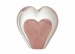 Deco Presse Papier 10cm - glas - roze- Bureau-Accessoires|Decoratieve Accessoires