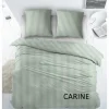 Dekbedovertrek Carine 270x220cm - katoen - groen- Dekbedovertrekken