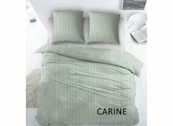 Dekbedovertrek Carine 270x220cm - katoen - groen- Dekbedovertrekken