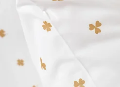 Dekbedovertrek Clover 200x200/220cm - percale - wit- Dekbedovertrekken