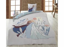 Dekbedovertrek Frozen 140x200cm - katoen - meerkleurig- Dekbedovertrekken