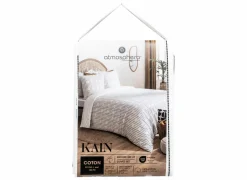 Dekbedovertrek Kain 260x240cm - katoen - wit & zwart- Dekbedovertrekken