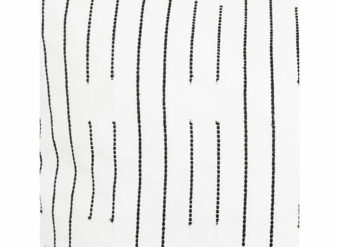 Dekbedovertrekken|Dekbedovertrek Kain 240x220cm - katoen - wit & zwart