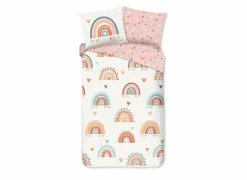 Dekbedovertrek Louie 140x220cm - katoen - multicolor- Dekbedovertrekken