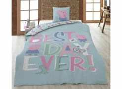 Dekbedovertrekken|Dekbedovertrek Peppa Pig 140x200cm - microvezel - blauw