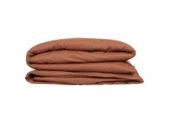 Dekbedovertrek 240x220cm - katoen - terracotta excl. kussenslopen- Dekbedovertrekken