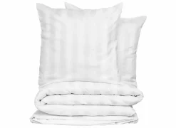 Dekbedovertrek 260x240cm - katoen - satijn wit- Dekbedovertrekken