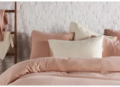 Dekbedovertrek 240x220cm - tetra katoen - roze- Dekbedovertrekken