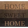 Deurmatten|Deurmatten|Deurmat Home sweet home 50x75cm - microvezel - bruin & grijs