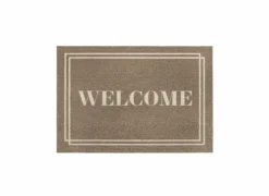 Deurmatten|Deurmatten|Deurmat Mondial Frame Brown 40x60cm - polyamide - beige