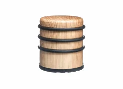 Deurstopper Houtlook naturel zwart- Deurstoppers