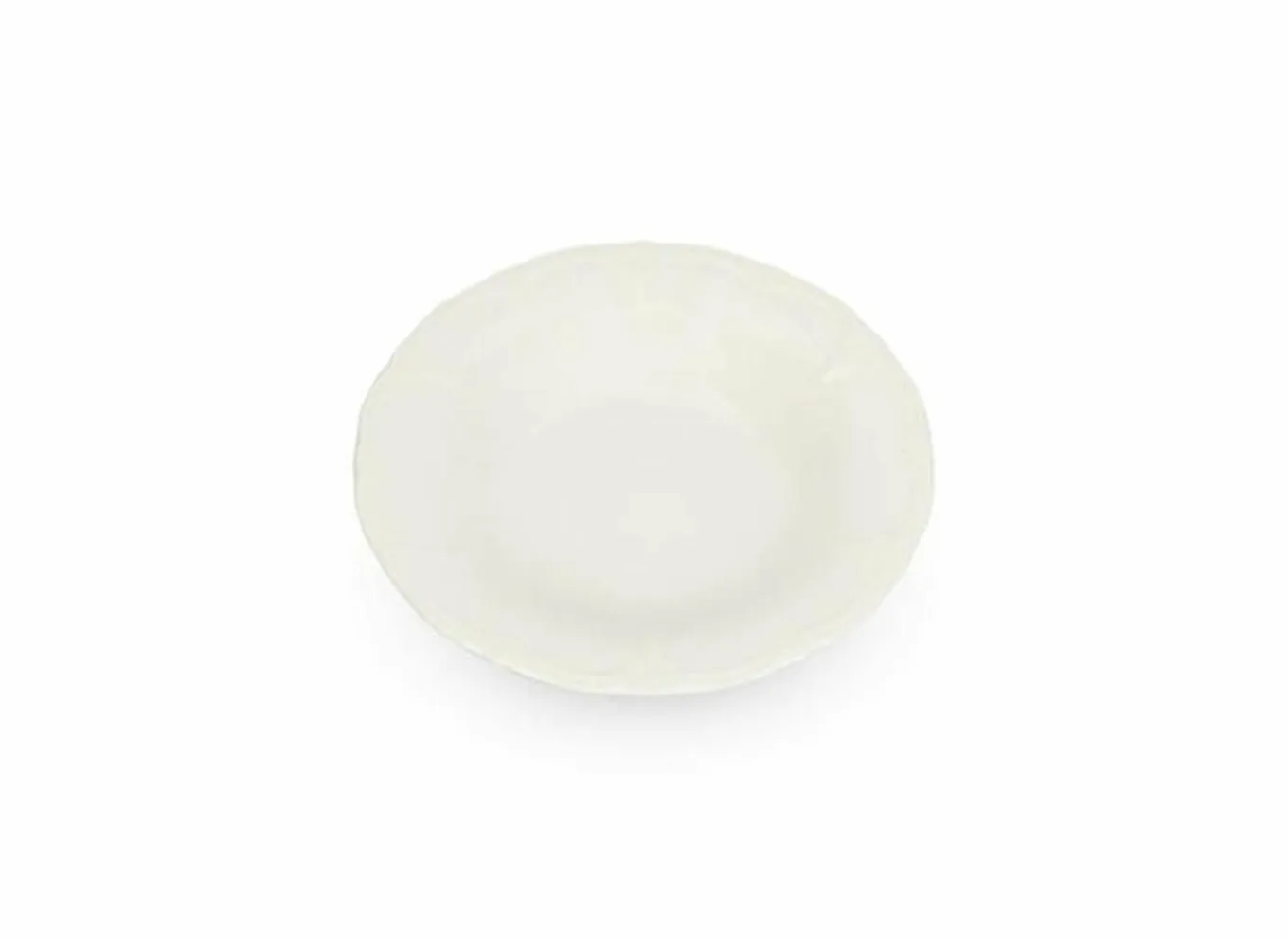 Bonbistro Diepe Borden|Diep bord Retro Ø23,5x4cm - porselein - ivoor