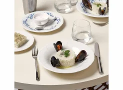 Bonbistro Diepe Borden|Diep bord Retro Ø23,5x4cm - porselein - ivoor