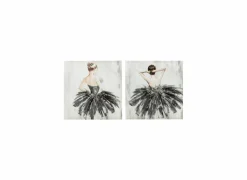 Kaders & Prints|Doek met print Danseres 48x48cm
