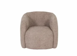 Draaifauteuil Alken 87x87x77cm - stof - roze- Fauteuils