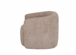 Draaifauteuil Alken 87x87x77cm - stof - roze- Fauteuils