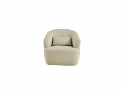 Draaifauteuil Dora 80x86x76cm linnen - beige- Fauteuils