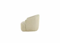 Draaifauteuil Dora 80x86x76cm linnen - beige- Fauteuils