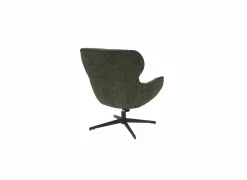 Draaifauteuil Federico 73x79x88cm - polyestervezel - donkergroen- Fauteuils