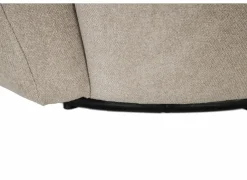 Draaifauteuil Gela 85x95x80cm - stof - lichtbruin- Fauteuils