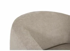 Draaifauteuil Gela 85x95x80cm - stof - lichtbruin- Fauteuils