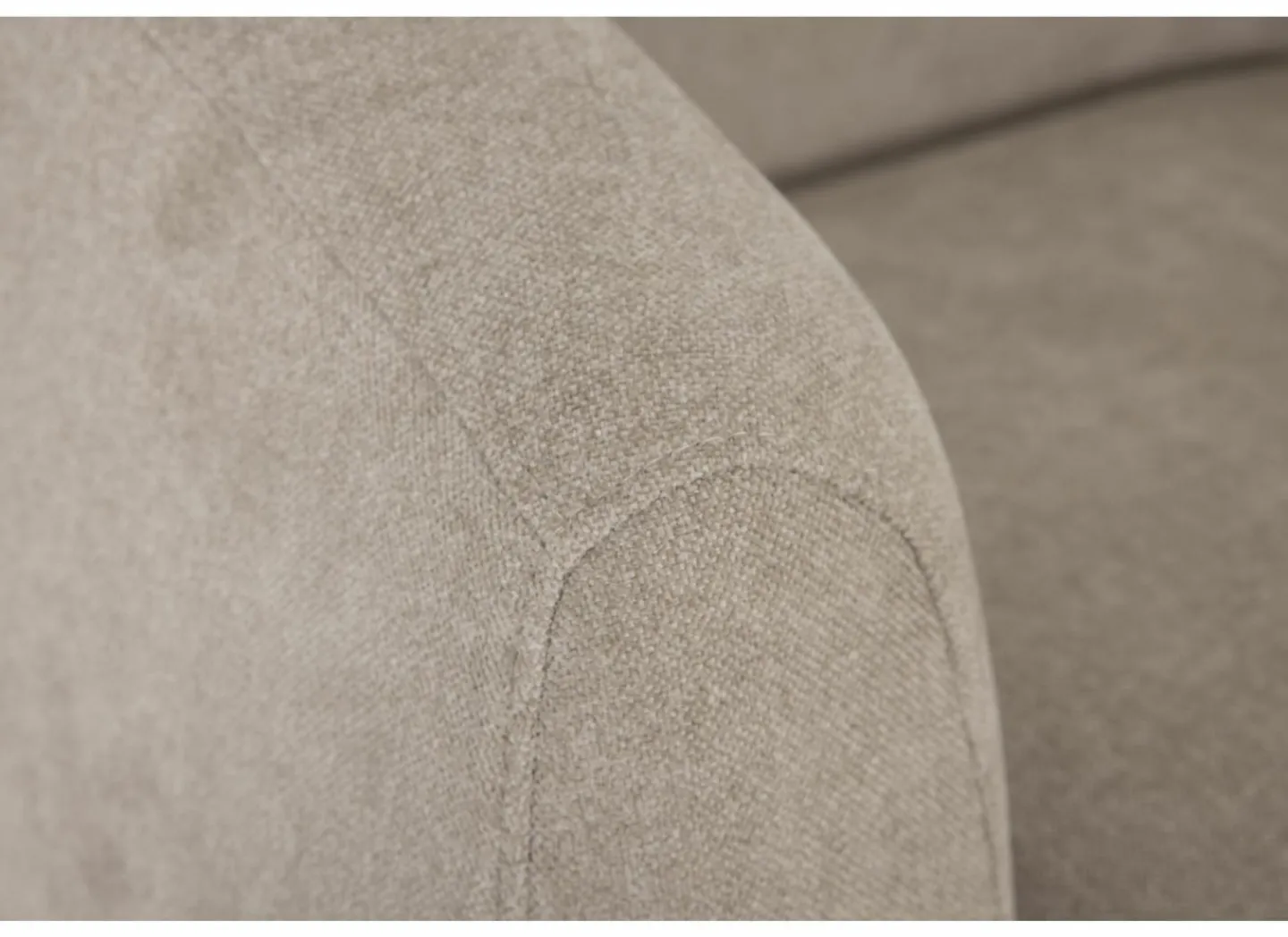 Draaifauteuil Gela 85x95x80cm - stof - lichtbruin- Fauteuils