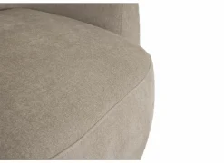 Draaifauteuil Gela 85x95x80cm - stof - lichtbruin- Fauteuils