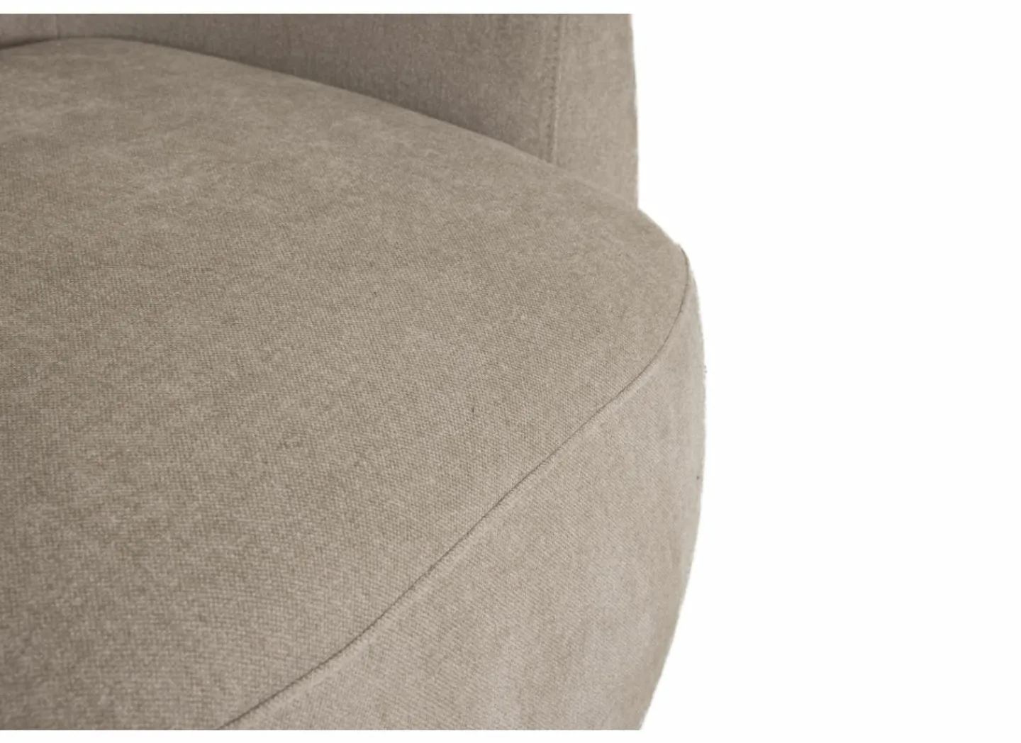 Draaifauteuil Gela 85x95x80cm - stof - lichtbruin- Fauteuils