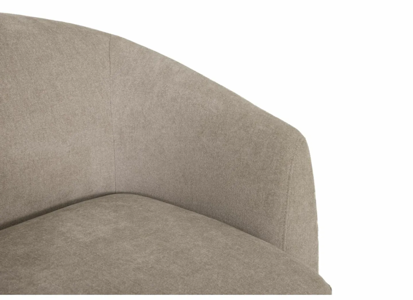 Draaifauteuil Gela 85x95x80cm - stof - lichtbruin- Fauteuils