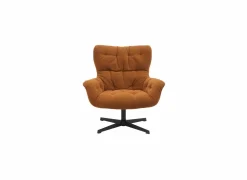 Draaifauteuil Hopi 80x83x88cm - stof - oranje- Fauteuils