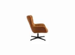 Draaifauteuil Hopi 80x83x88cm - stof - oranje- Fauteuils