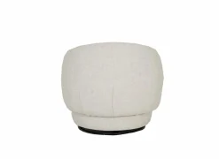 Draaifauteuil Pasoa Ø90x82cm - stof - beige naturel- Fauteuils