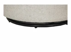 Draaifauteuil Pasoa Ø90x82cm - stof - beige naturel- Fauteuils